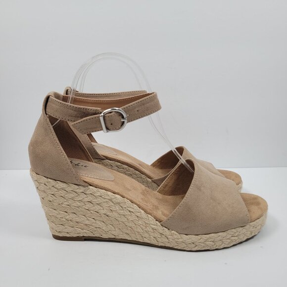 Style & Co Seleeney Women's Light Taupe Wedge Sandals US Size 10M - Picture 2 of 10